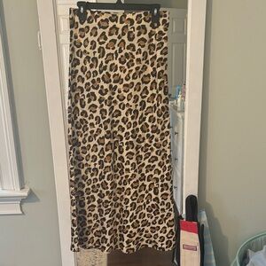 Glam Animal Print Maxi Skirt